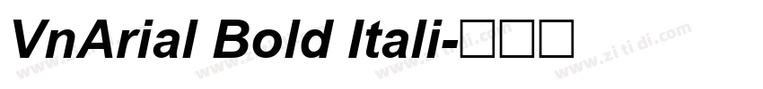 VnArial Bold Itali字体转换